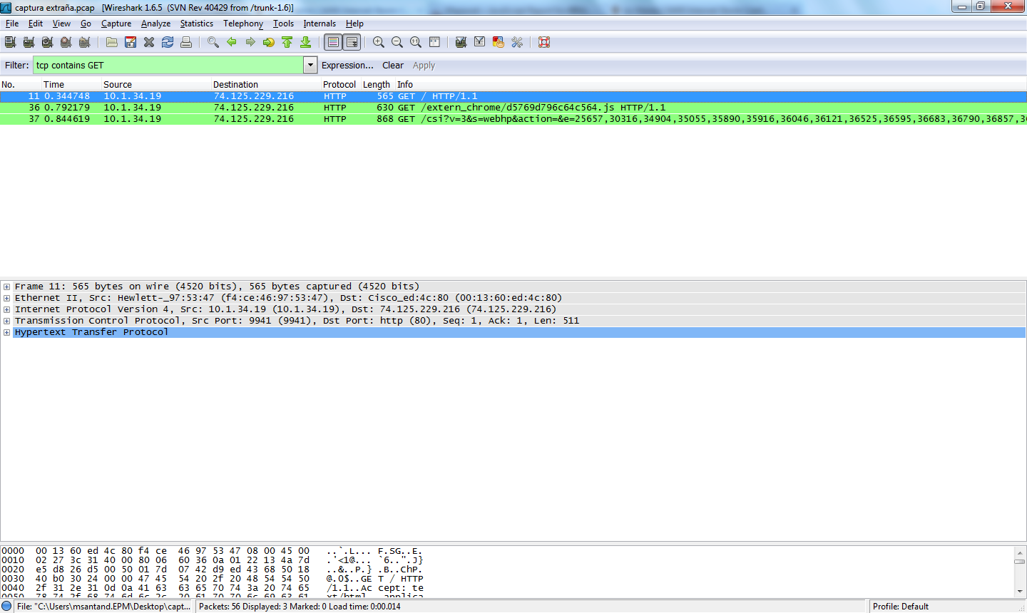 Wireshark Capture