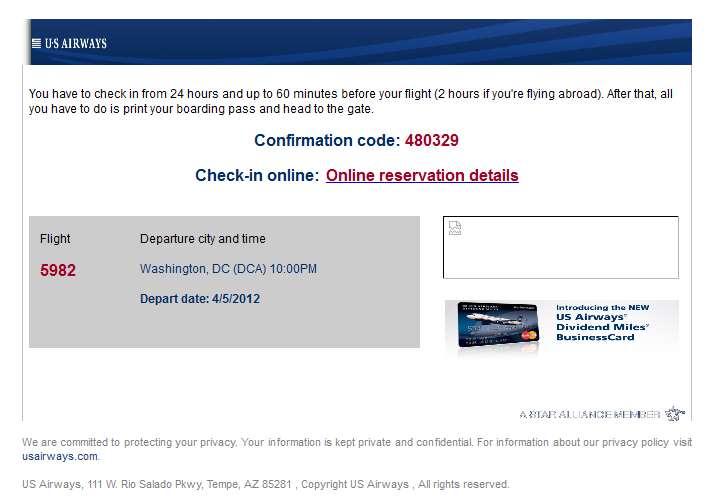 US Airways SCAM